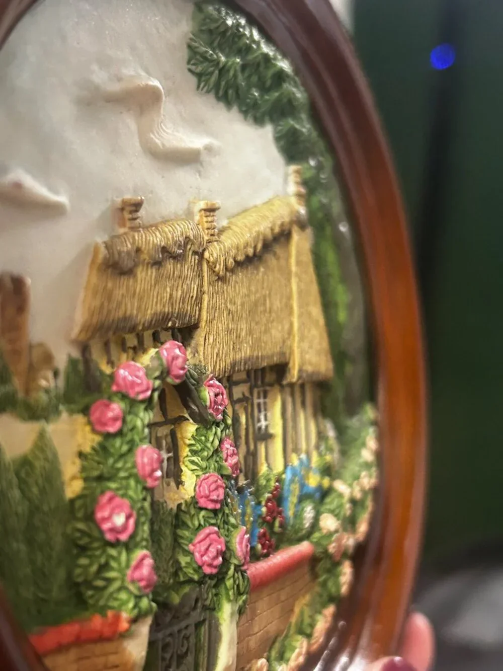 Vintage Handcrafted 3D cottage plaque wall art